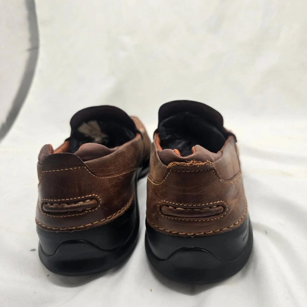 Cole Haan Grand‎ OS Loafers Mens 10M Brown Leather Moc Toe Slip On Casual Preppy